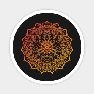 Mandala sunset colors Magnet